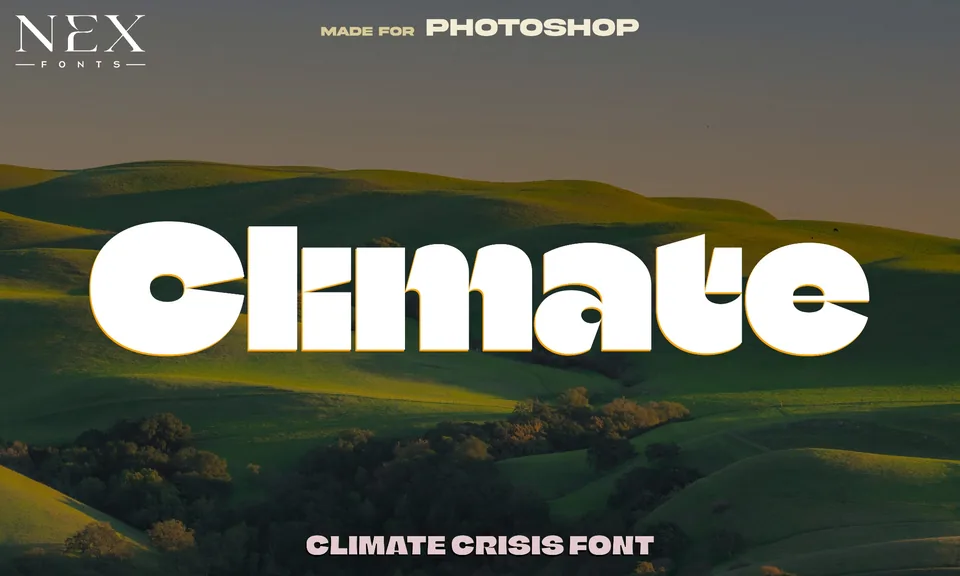 Climate Crisis font preview
