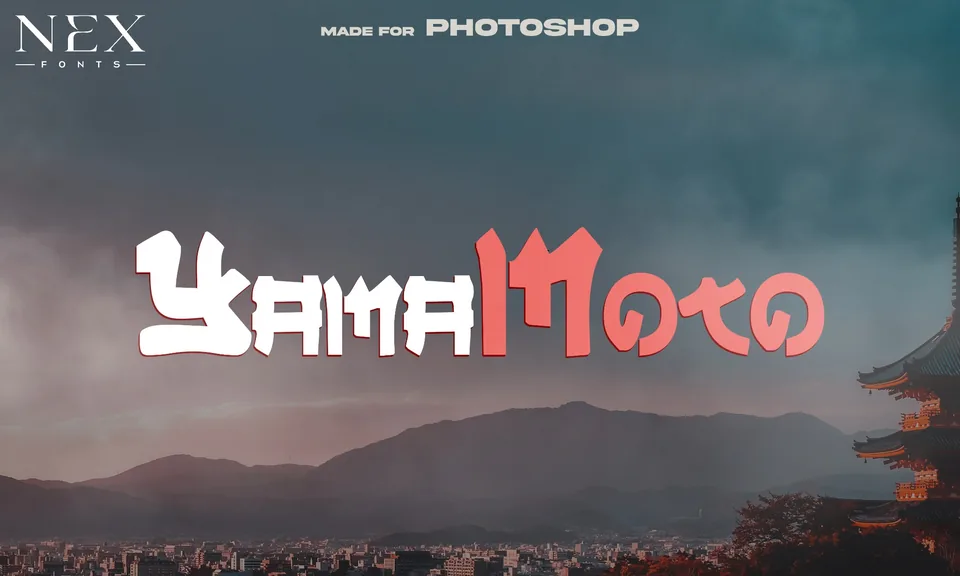 Yama Moto font preview